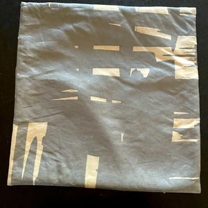 Super rare John Robshaw Metallic silver pillow cover 20x20